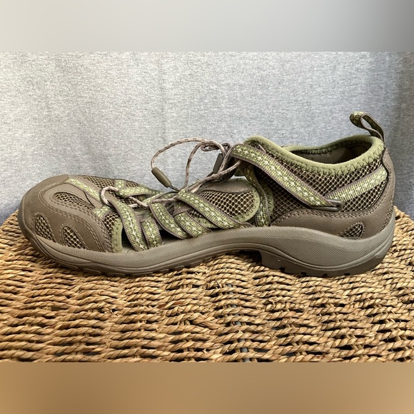 Chaco Outcross Lace - Water Shoes Women’s 11 Fern -Hiking Trail Outdoors Sandals - Picture 8 of 15